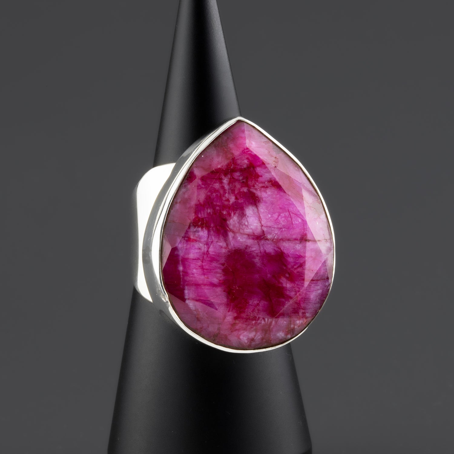 Wild Ruby Teardrop Ring