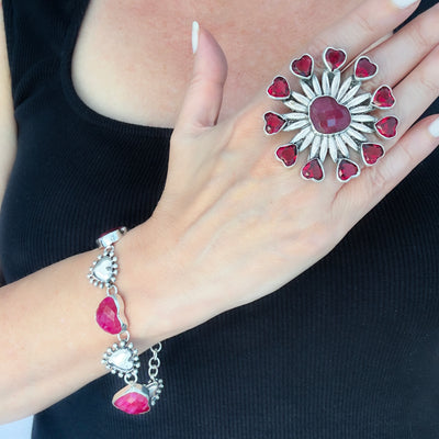 Ruby Romance Bracelet