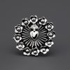 sacred bloom Mexican silver ring