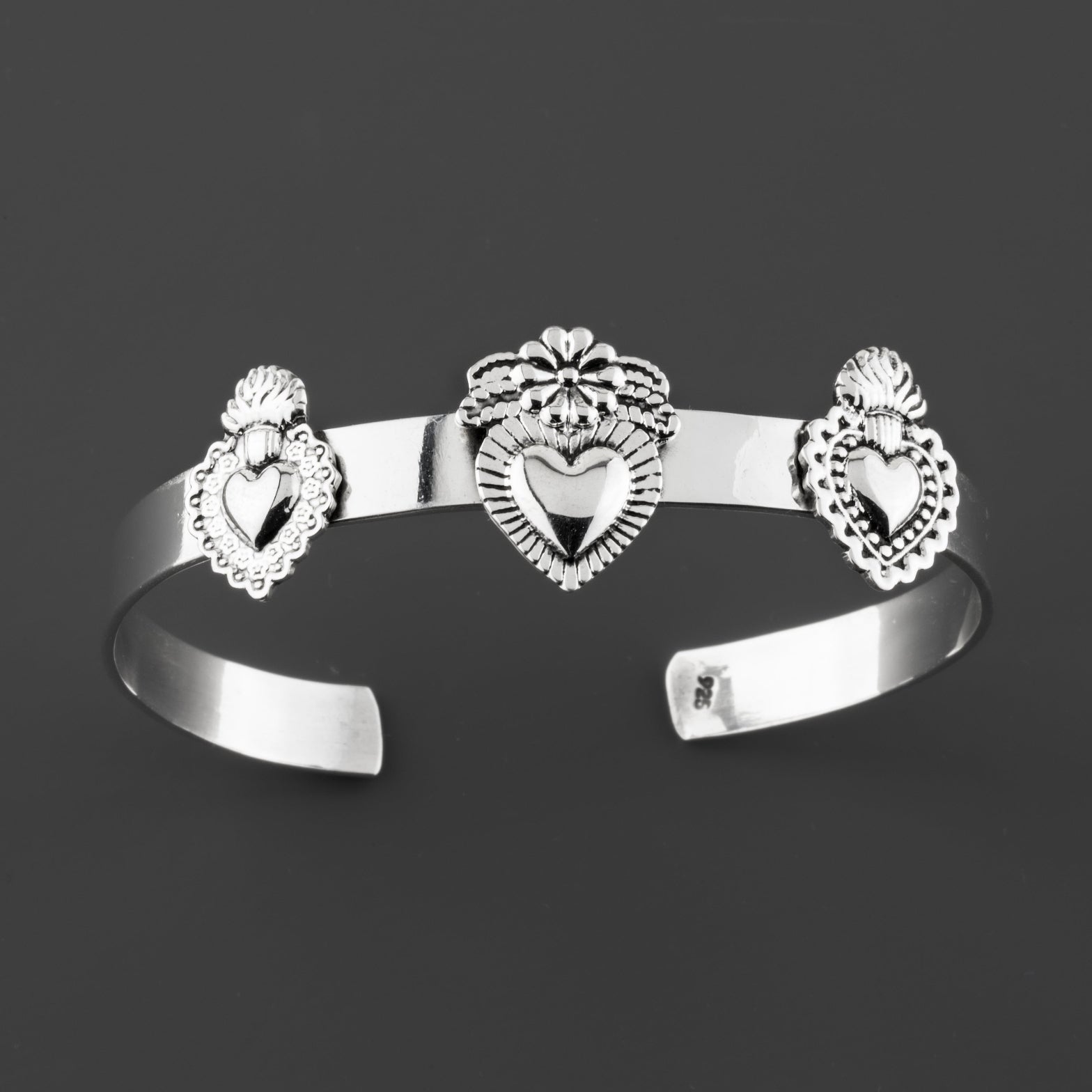 sacred heart cuff bracelet