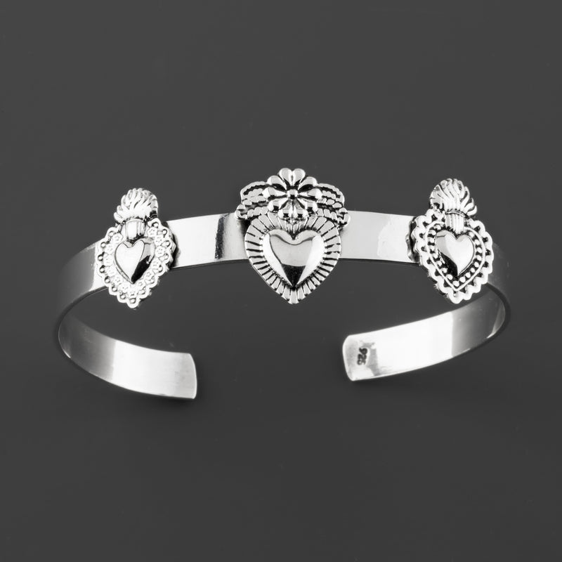 sacred heart cuff bracelet
