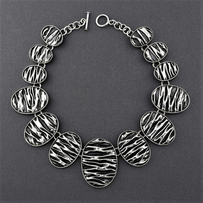 sculptura Taxco silver statement necklace