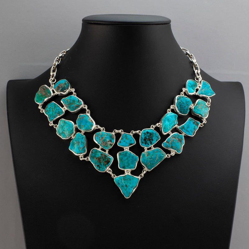sierra queen turquoise statement necklace