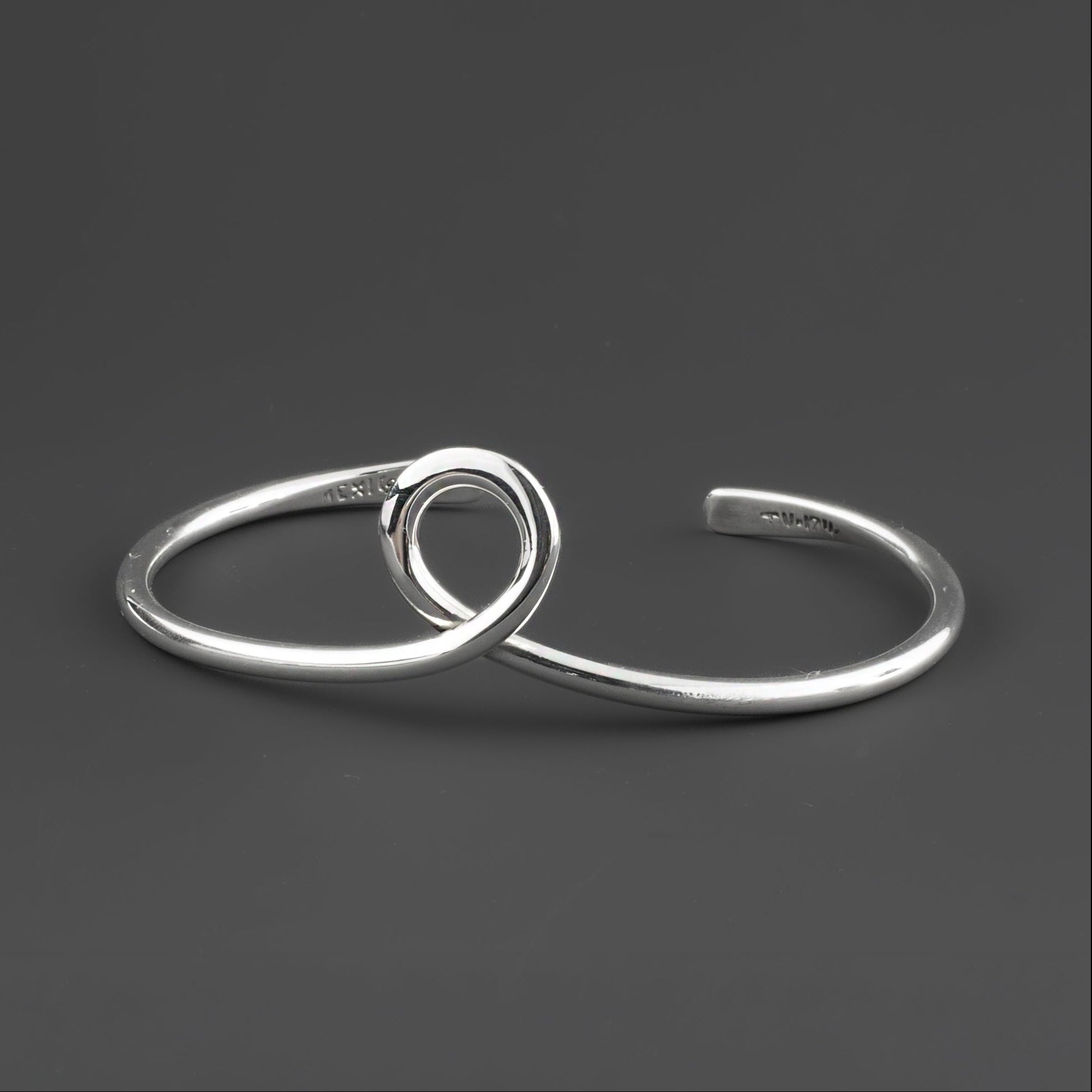 silver loop cuff
