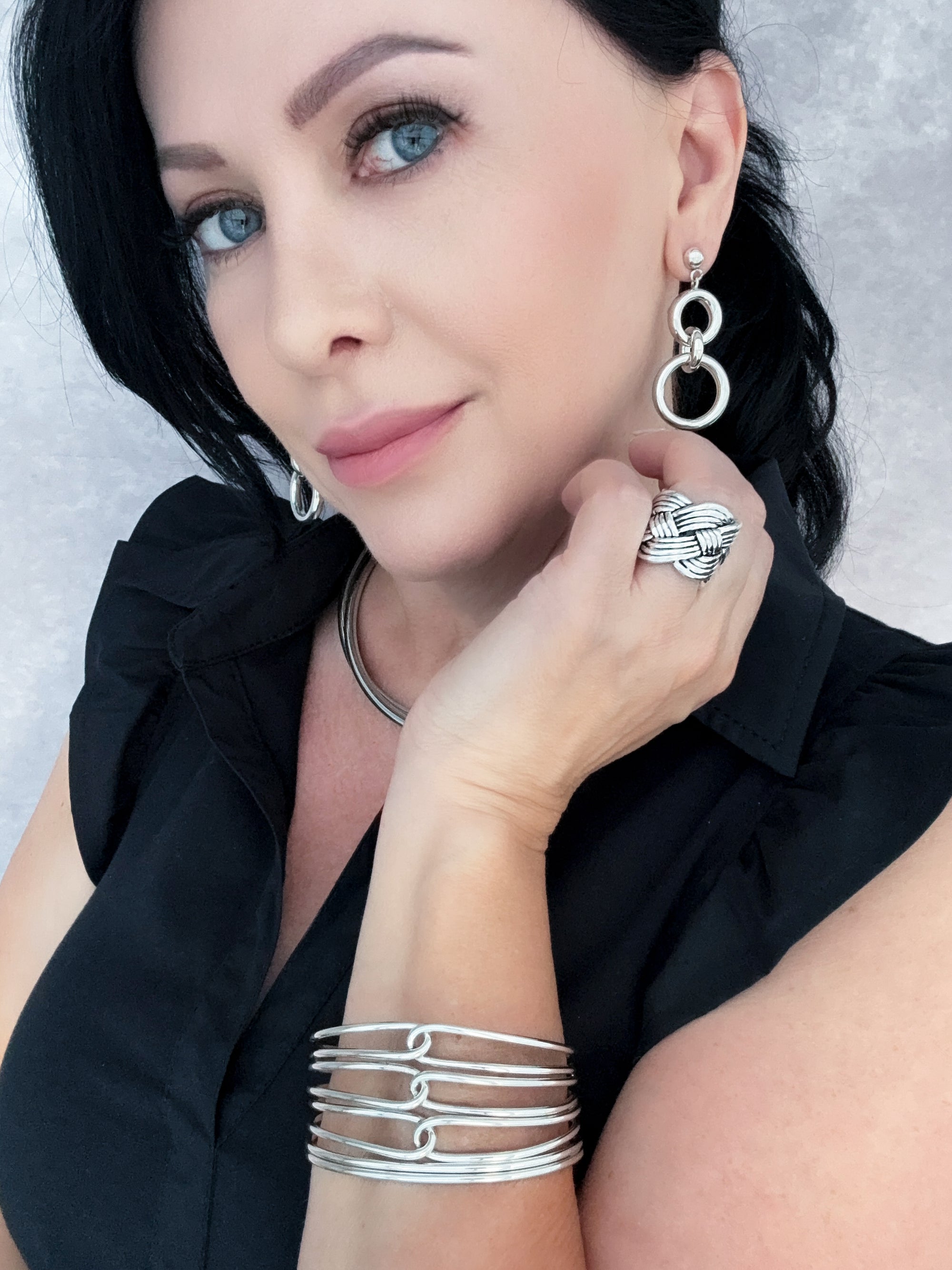 Basket Case Chunky Silver Ring