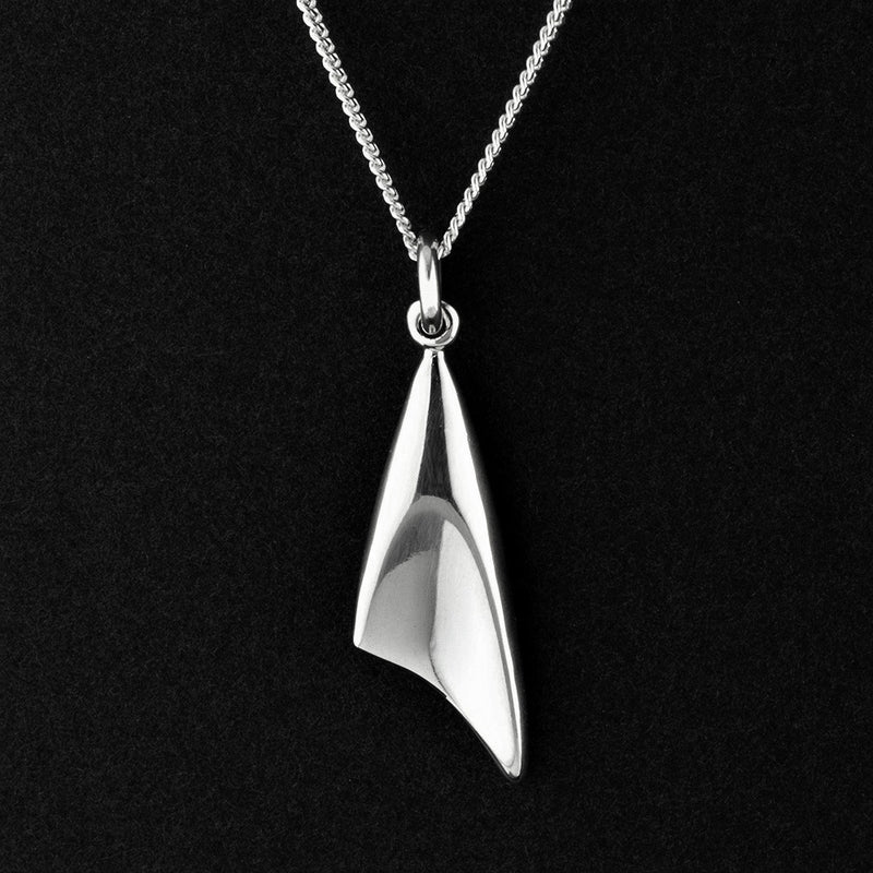 simple sterling silver pendant necklace