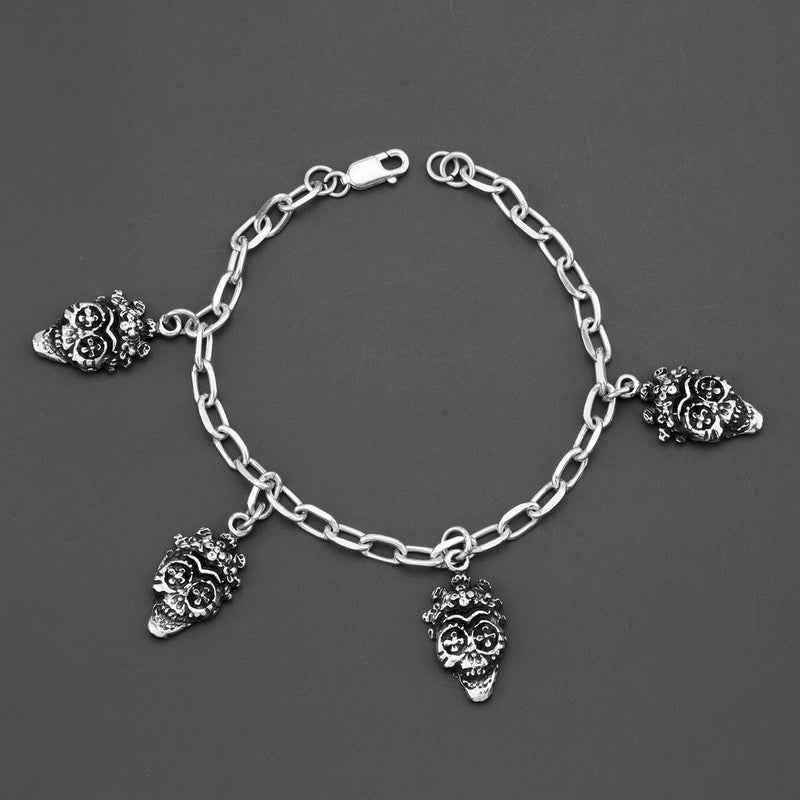 Calaverita Chic Mexican Silver Bracelet