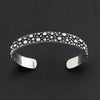 slim sterling silver dot cuff bracelet