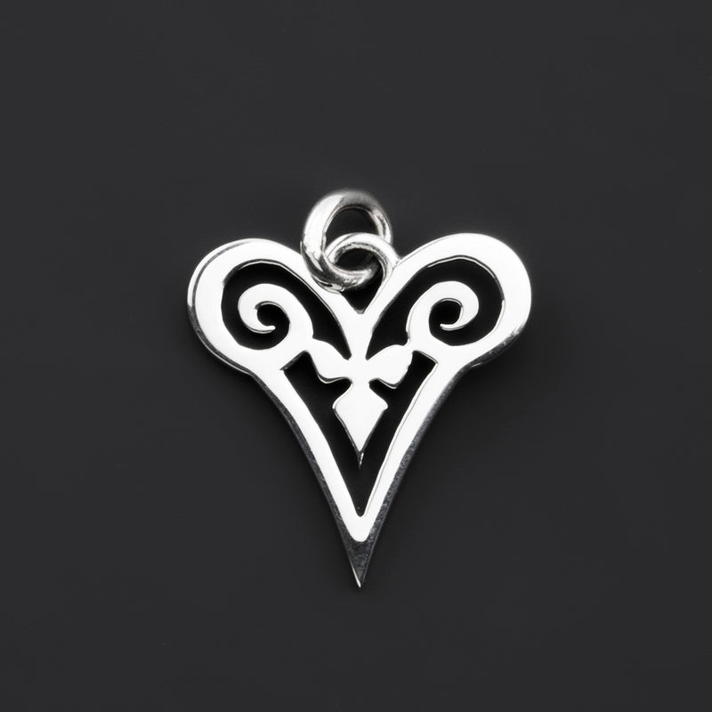 small heart sterling silver pendant