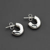 small sterling silver hoop earrings