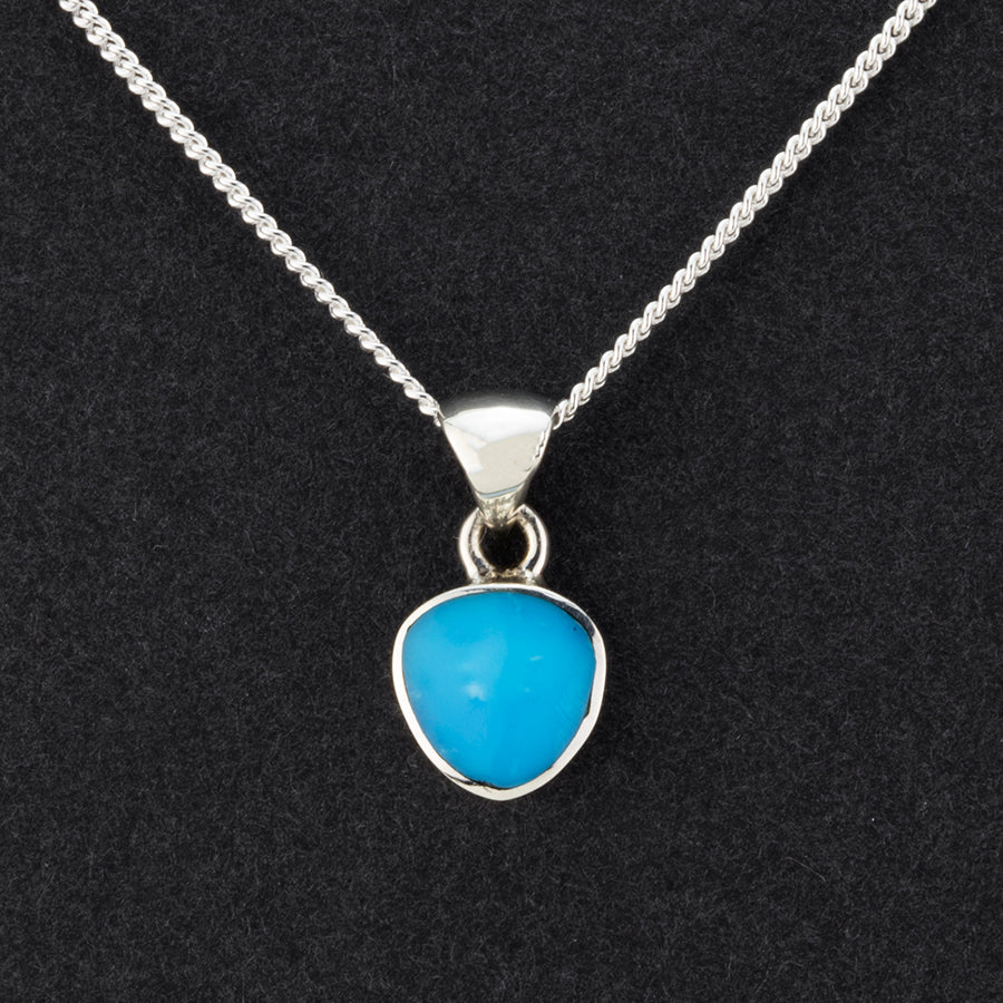small  turquoise pendant necklace
