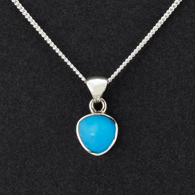 small  turquoise pendant necklace