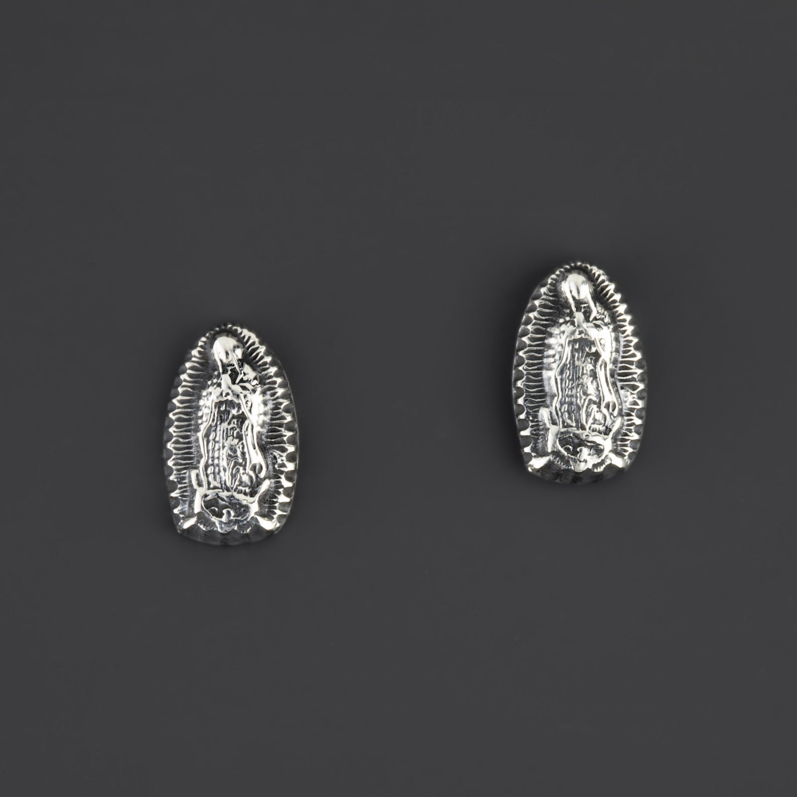 small guadalupe silver studs