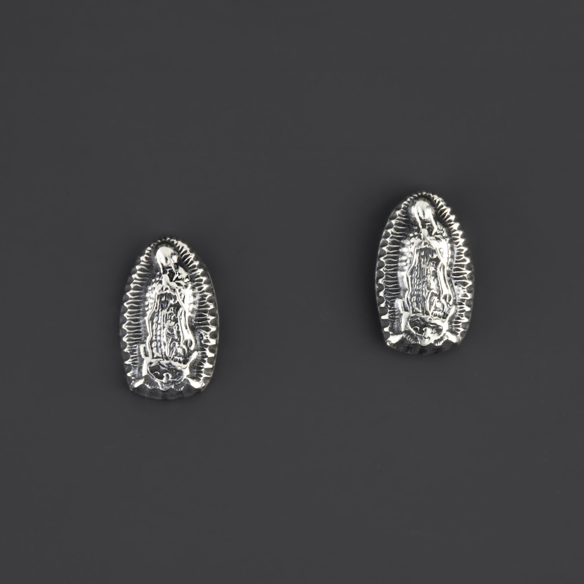 small guadalupe silver studs
