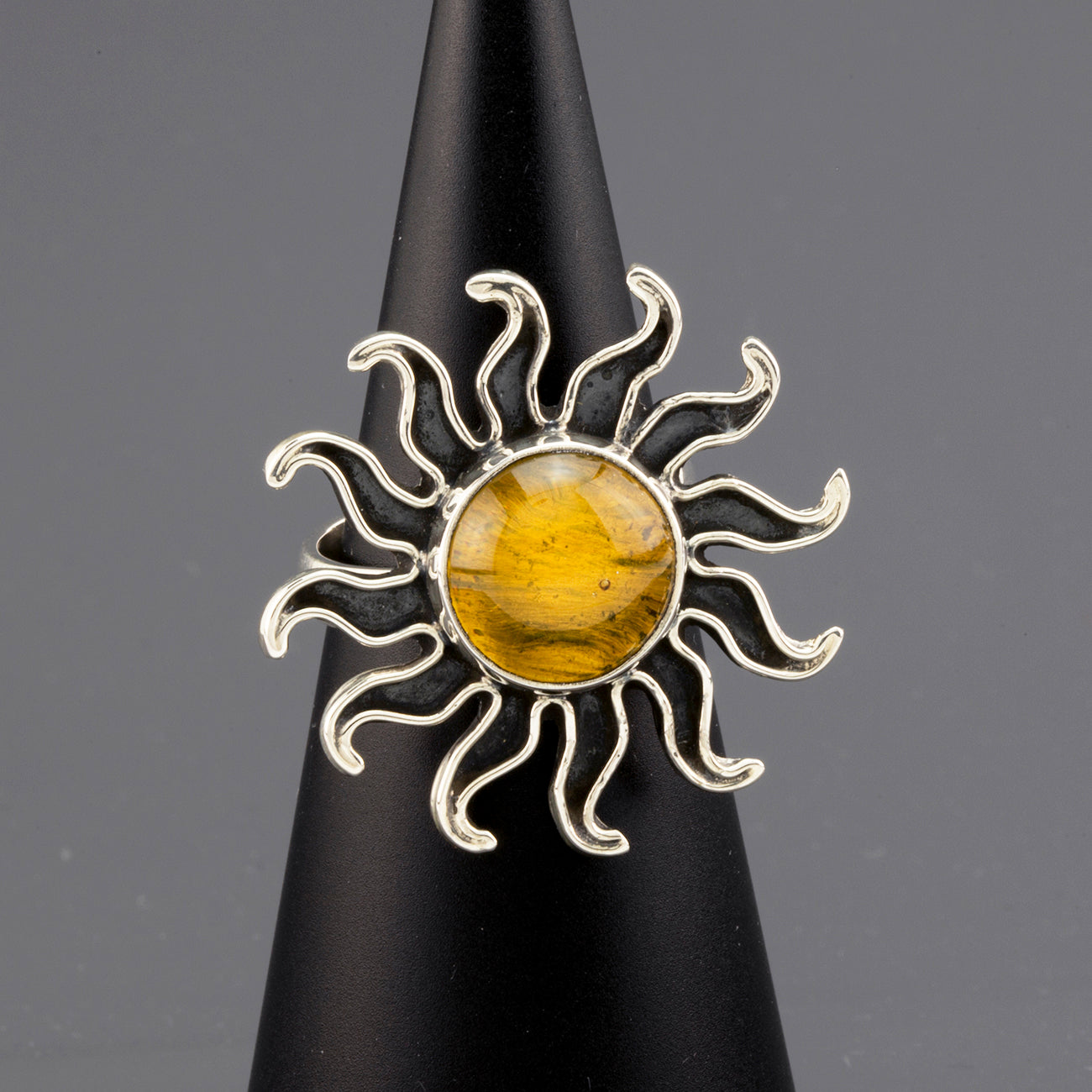 sol de rado amber sun ring