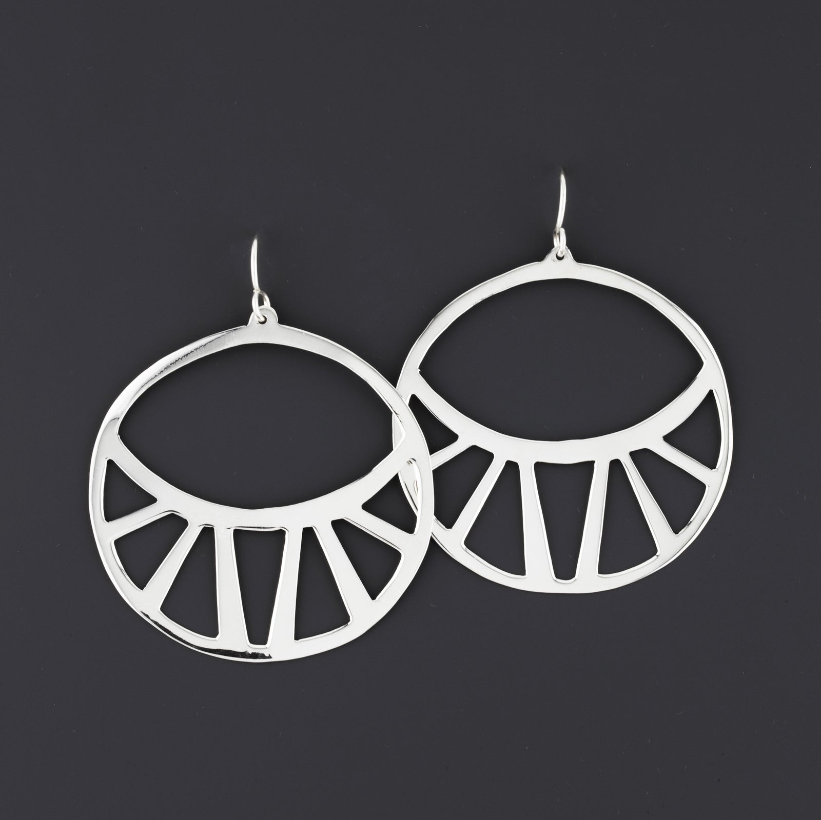 Solar Rise Sterling Silver Statement Earrings