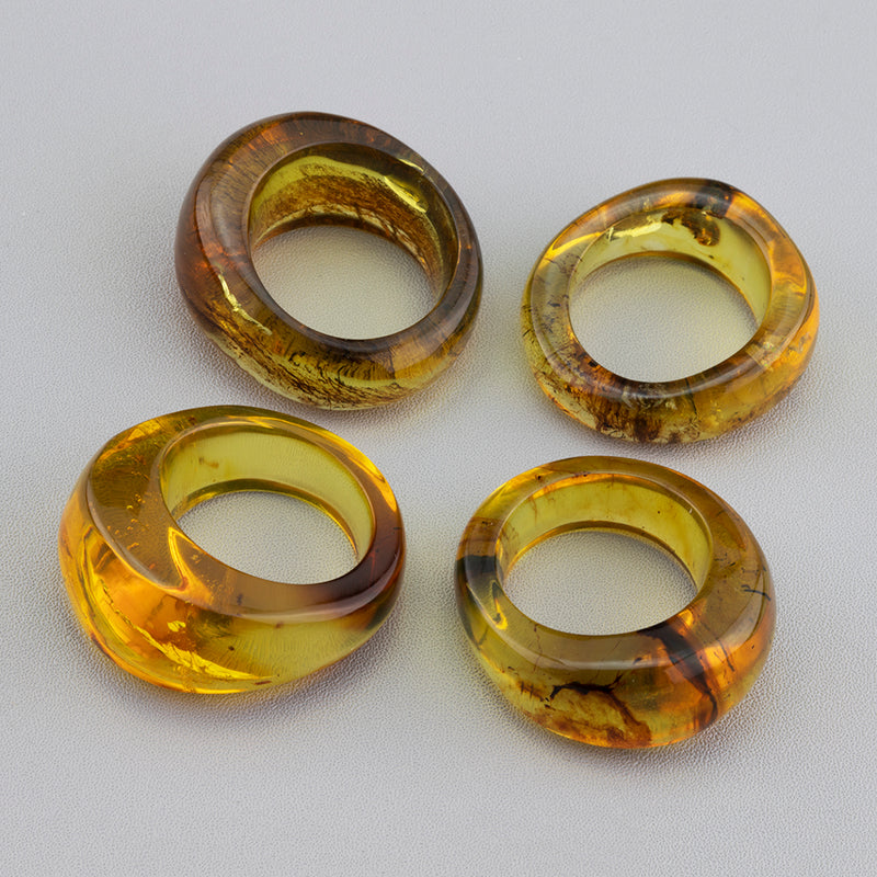 solid amber ring from Chiapas Mexico