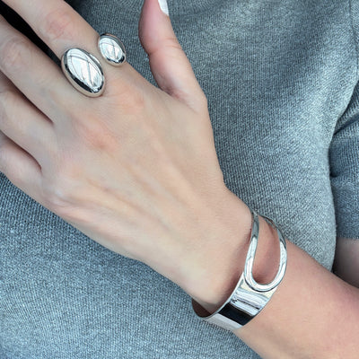 Silver Duet Ring
