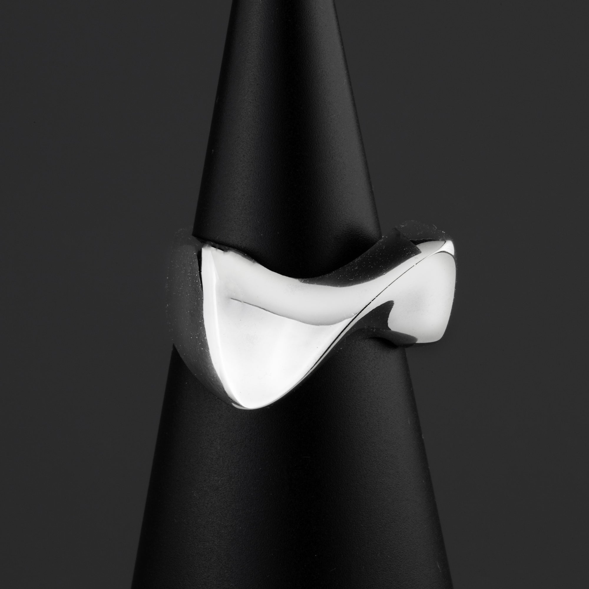 solid sterling silver twist ring
