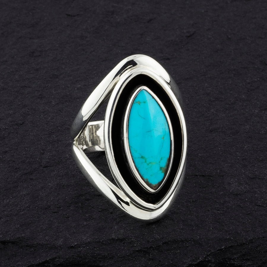 spirit stone turquoise sterling silver ring