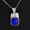 square lapis lazuli pendant