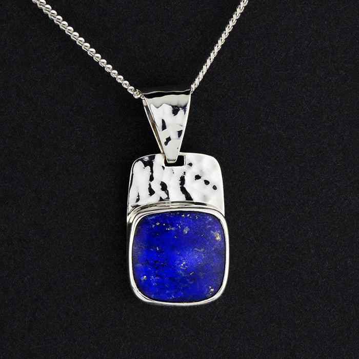 square lapis lazuli pendant 
