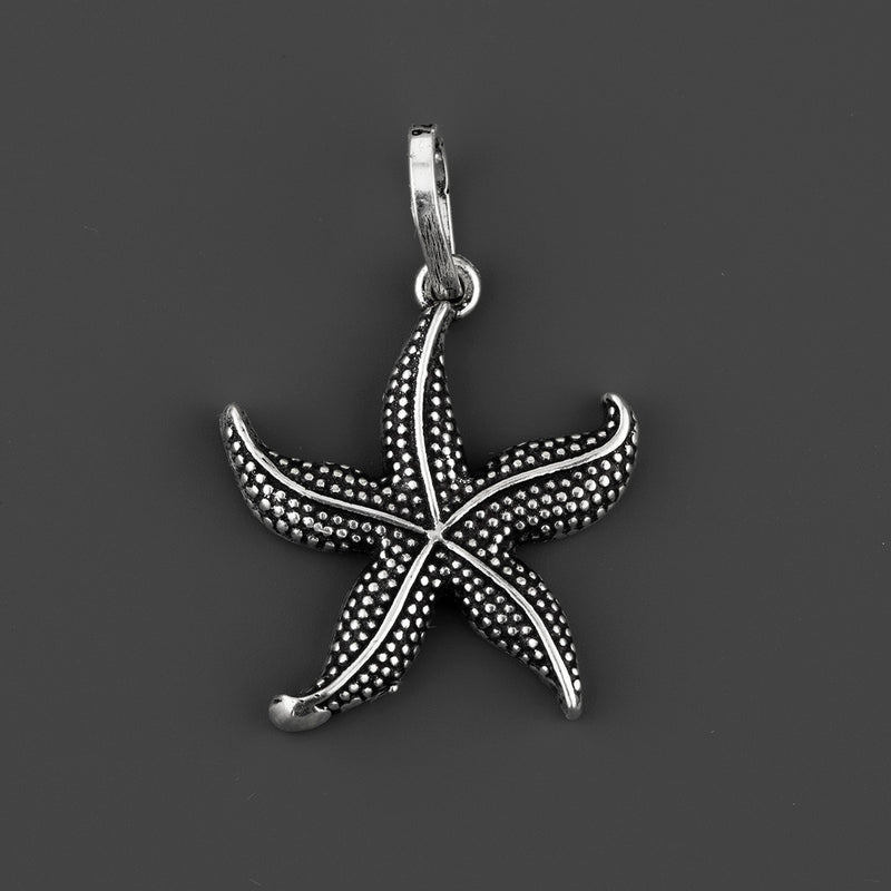 starfish Mexican silver pendant