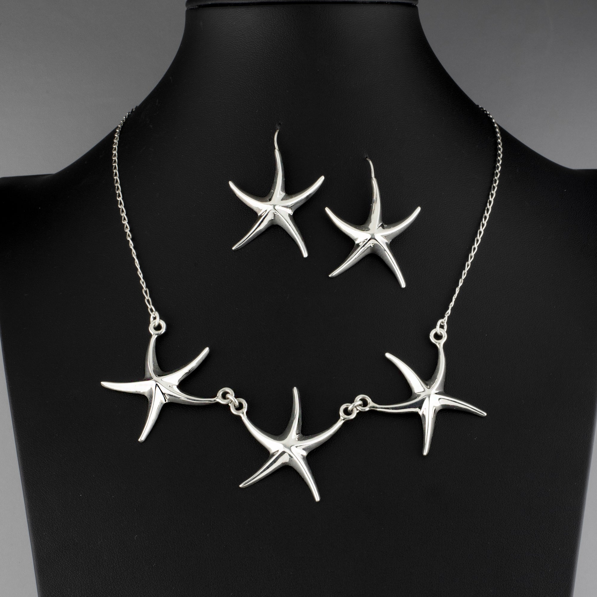 starfish sterling silver 2 piece set