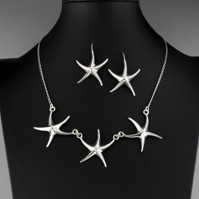 starfish sterling silver 2 piece set