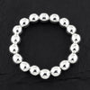 sterling silver 10mm bead stretch bracelet