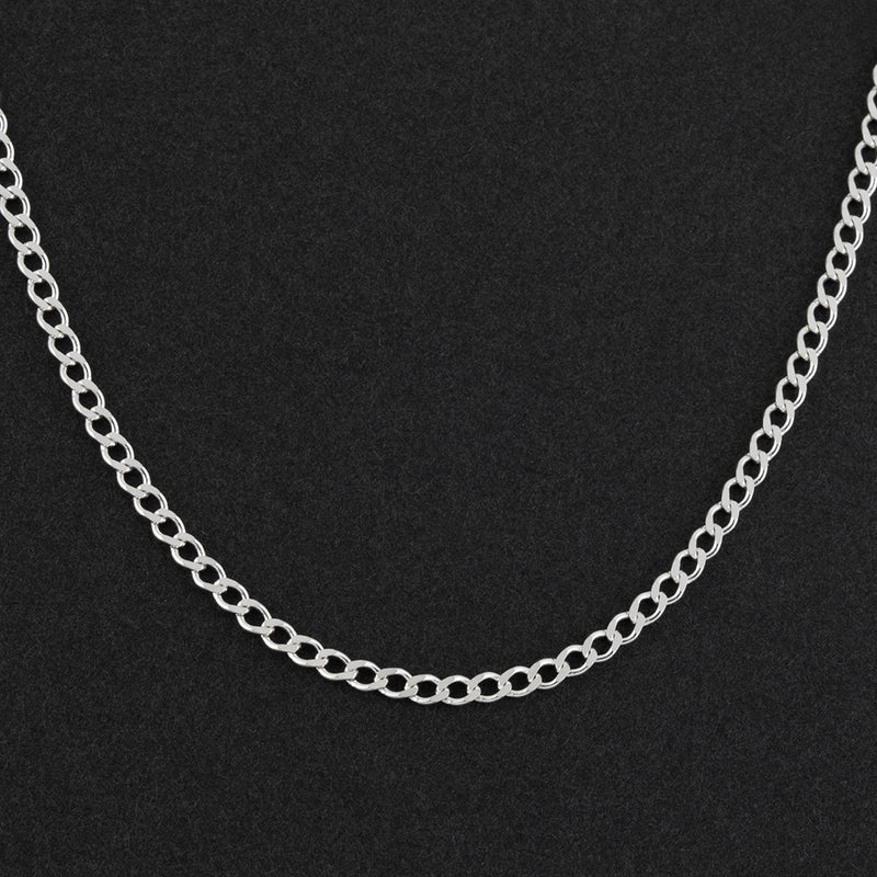 sterling silver 4mm curb chain