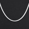 sterling silver 4mm flat snake chain necklace