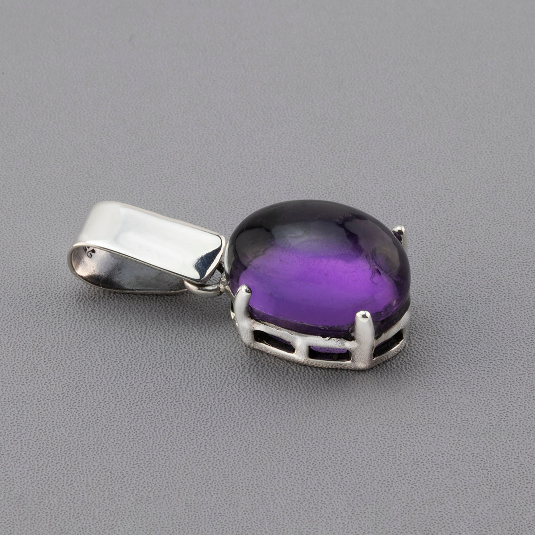 sterling silver amethyst pendant
