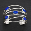 sterling silver and Australian opal cuff bracelet