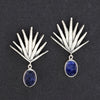sterling silver and lapis agave earrings