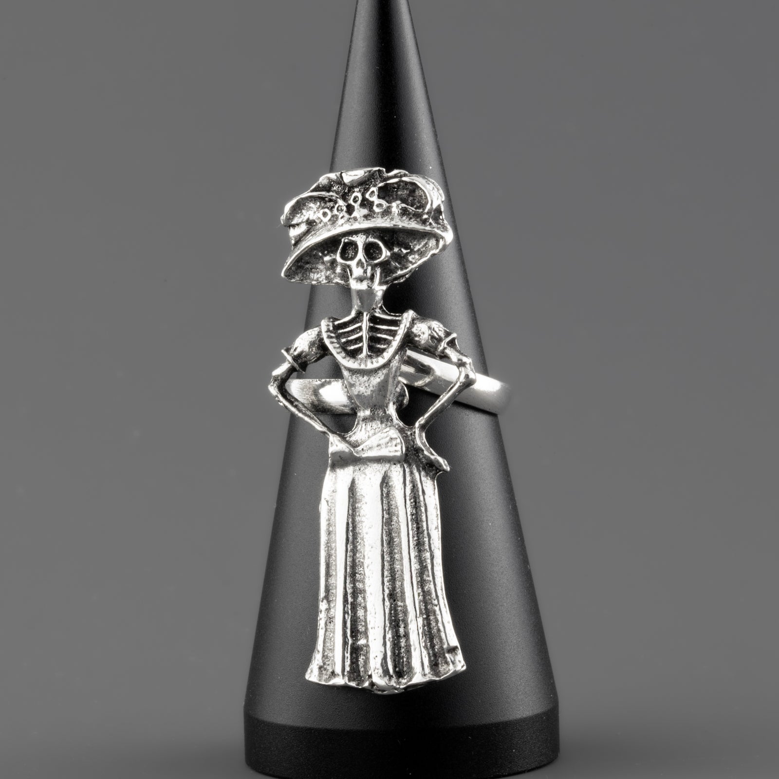 sterling silver catrina ring