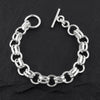 sterling silver double link bracelet