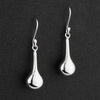 sterling silver elongated dangle earrings