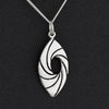sterling silver endless vortex pendant