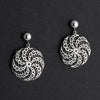 sterling silver enigma drop earrings
