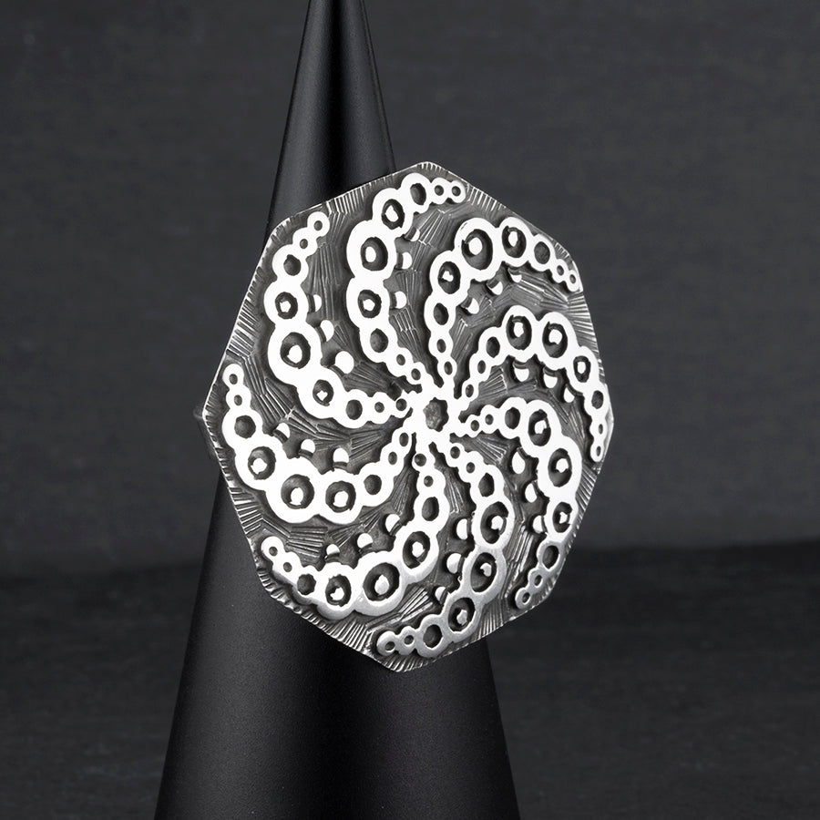 sterling silver enigma statement ring