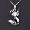 sterling silver fox necklace