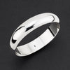 sterling silver half round bangle bracelet
