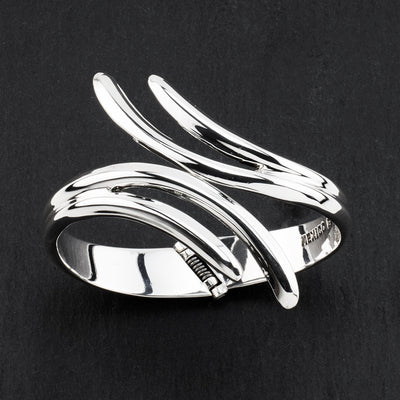 sterling silver hinged bangle bracelet