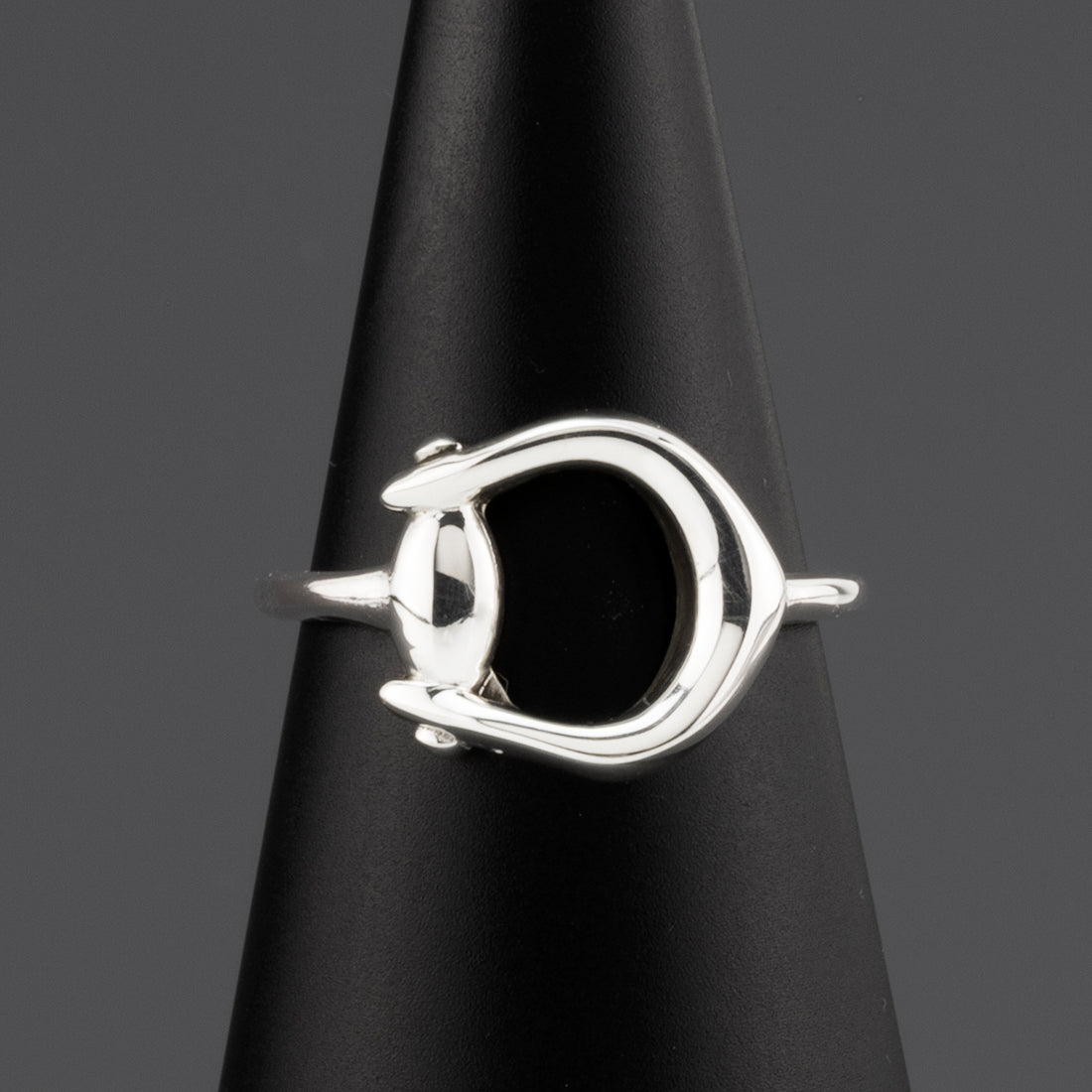 sterling silver horsebit ring