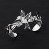 sterling silver hummingbird cuff bracelet