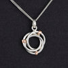 sterling silver interlocking circles necklace