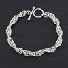 sterling silver link chain bracelet