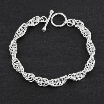 Liquid Links Sterling Silver Bracelet