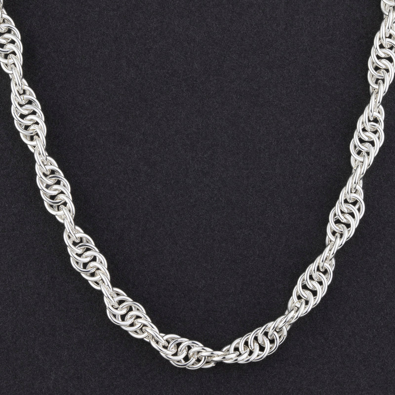 sterling silver link chain necklace